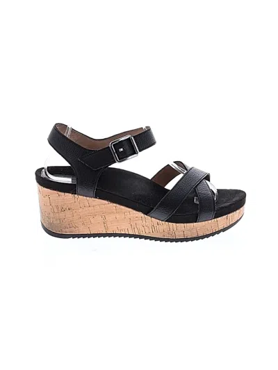 Pre-owned Abeo Wedges In Black
