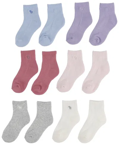 Abercrombie Kids' 6-pack Neutral Ankle Socks In Blue