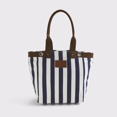 Abercrombie & Fitch 100% Linen Twill Tote Bag In Multi