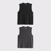 Abercrombie & Fitch 2-pack Ypb Powersoft Lifting Tanks In Black