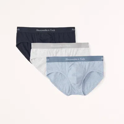 Abercrombie & Fitch 3-pack Logo Briefs In Blue