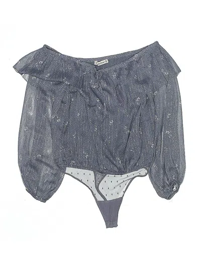 Pre-owned Abercrombie & Fitch 3/4 Sleeve Blouse In Blue