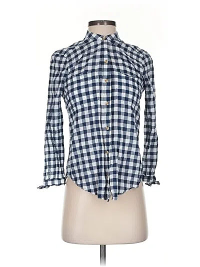 Pre-owned Abercrombie & Fitch 3/4 Sleeve Blouse In Blue