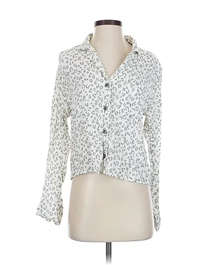 Pre-owned Abercrombie & Fitch 3/4 Sleeve Blouse In White