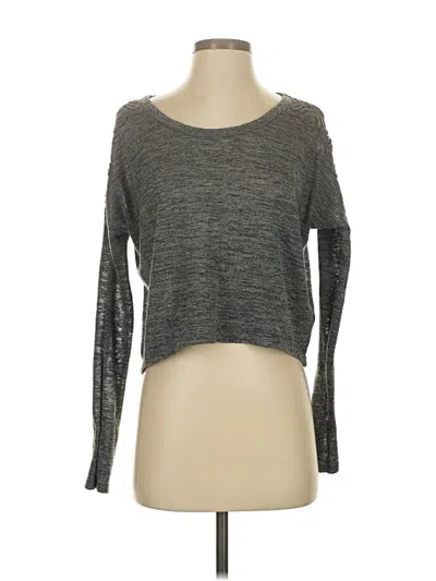 Pre-owned Abercrombie & Fitch 3/4 Sleeve T-shirt In Gray