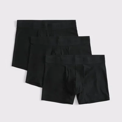 Abercrombie & Fitch 5" 3-pack Ypb Powersoft Boxer Briefs In Black