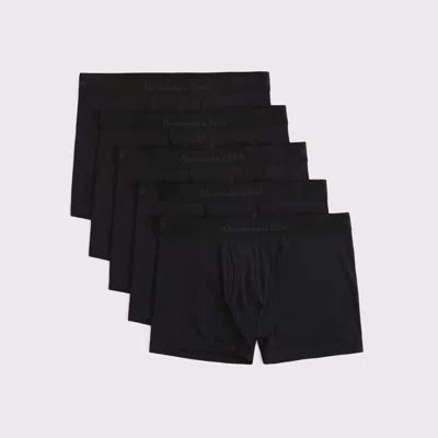 Abercrombie & Fitch 5" 5-pack A&f Performance Boxer Briefs In Black