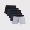 Abercrombie & Fitch 5" 5-pack A&f Performance Boxer Briefs In Multi