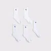 Abercrombie & Fitch 5-pack Calf Socks In White