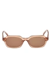 Abercrombie & Fitch 50mm Oval Sunglasses In Blue