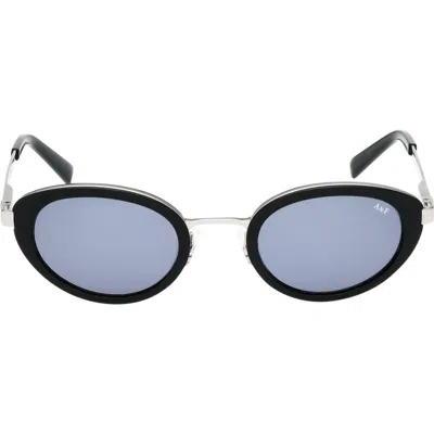 Abercrombie & Fitch 50mm Oval Sunglasses In Blue