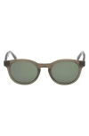 Abercrombie & Fitch 50mm Round Sunglasses In Green