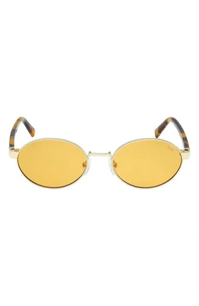 Abercrombie & Fitch 51mm Oval Sunglasses In Yellow