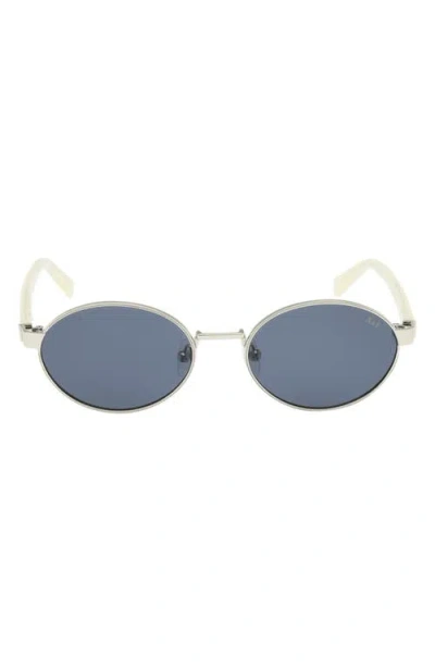 Abercrombie & Fitch 51mm Oval Sunglasses In Blue
