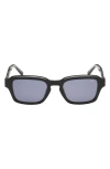 Abercrombie & Fitch 51mm Round Sunglasses In Black