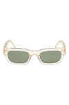 Abercrombie & Fitch 51mm Square Sunglasses In Neutral