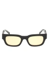 Abercrombie & Fitch 51mm Square Sunglasses In Black