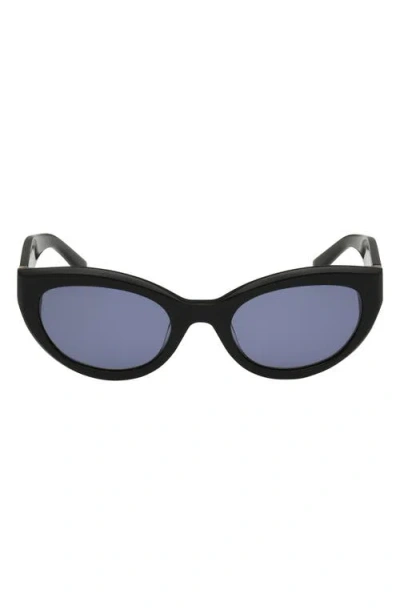 Abercrombie & Fitch 52mm Cat Eye Sunglasses In Black