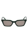 Abercrombie & Fitch 52mm Cat Eye Sunglasses In Black