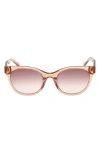 Abercrombie & Fitch 52mm Gradient Cat Eye Sunglasses In Pink
