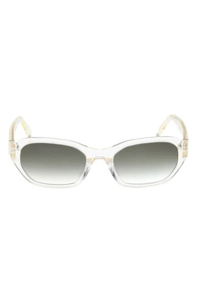 Abercrombie & Fitch 52mm Oval Sunglasses In Transparent