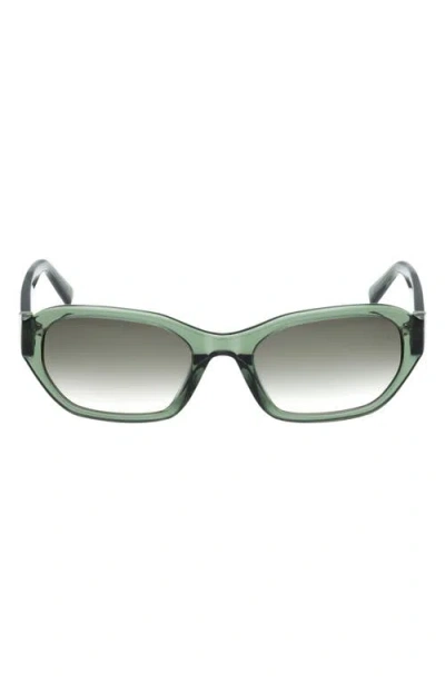 Abercrombie & Fitch 52mm Oval Sunglasses In Green