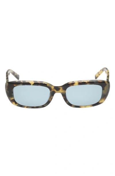 Abercrombie & Fitch 52mm Rectangular Sunglasses In Blue