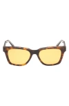 Abercrombie & Fitch 52mm Square Sunglasses In Brown