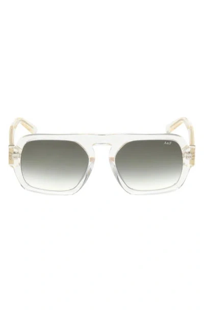 Abercrombie & Fitch 53mm Gradient Navigator Sunglasses In Gray