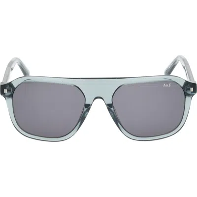 Abercrombie & Fitch 53mm Navigator Sunglasses In Blue