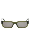 Abercrombie & Fitch 54mm Rectangular Sunglasses In Green