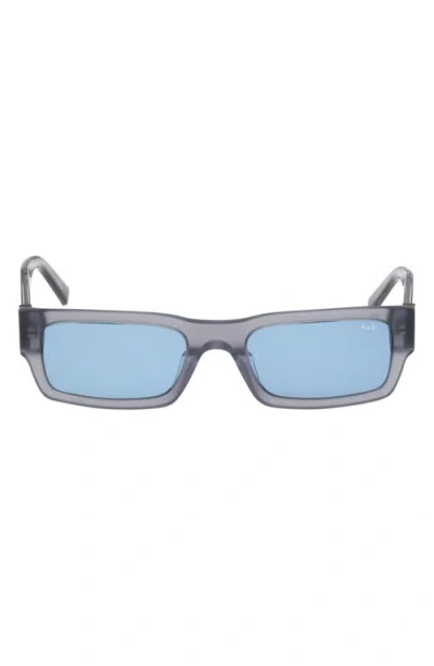 Abercrombie & Fitch 54mm Rectangular Sunglasses In Blue