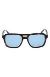 Abercrombie & Fitch 55mm Navigator Sunglasses In Blue