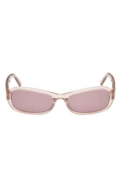 Abercrombie & Fitch 55mm Rectangular Sunglasses In Neutral