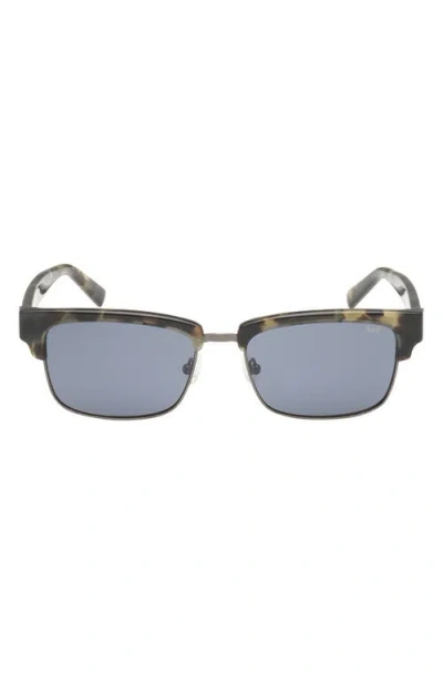 Abercrombie & Fitch 55mm Square Sunglasses In Blue