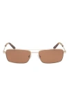Abercrombie & Fitch 57mm Square Sunglasses In Brown