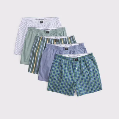 Abercrombie & Fitch 5-pack Woven Logo Boxers In White