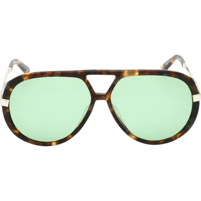 Abercrombie & Fitch 60mm Pilot Sunglasses In Brown