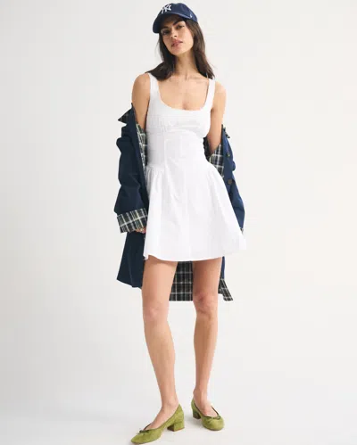 Abercrombie & Fitch A&f Bra-free Dylan Mini Dress In White