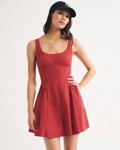 Abercrombie & Fitch A&f Dylan Bra-free Mini Dress In Red