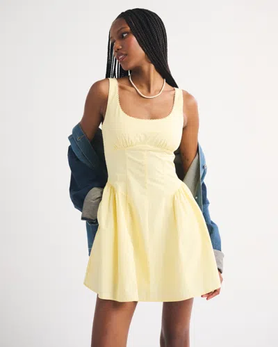 Abercrombie & Fitch A&f Dylan Bra-free Mini Dress In Yellow