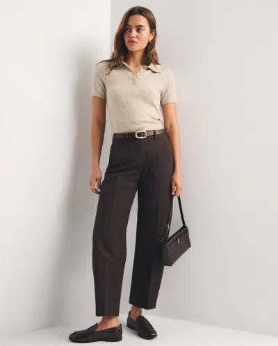 Abercrombie & Fitch A&f Forme Barrel Pant In Brown