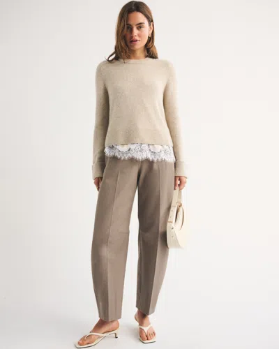 Abercrombie & Fitch A&f Forme Barrel Pant In Brown