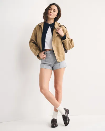 Abercrombie & Fitch A&f Forme Tailored Short In Brown