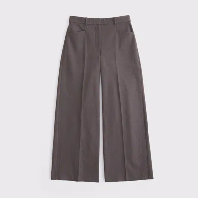 Abercrombie & Fitch A&f Forme Wide Leg Pant In Gray