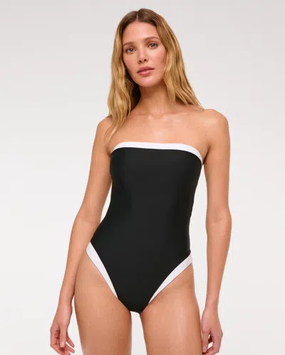 Abercrombie & Fitch A&f Marina One-piece Swimsuit In Black
