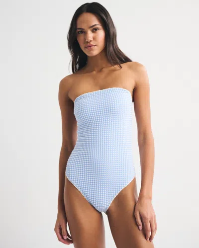 Abercrombie & Fitch A&f Marina One-piece Swimsuit In Blue