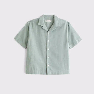 Abercrombie & Fitch A&f Resort Shirt In Gray