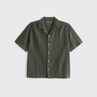 Abercrombie & Fitch A&f Resort Shirt In Gray