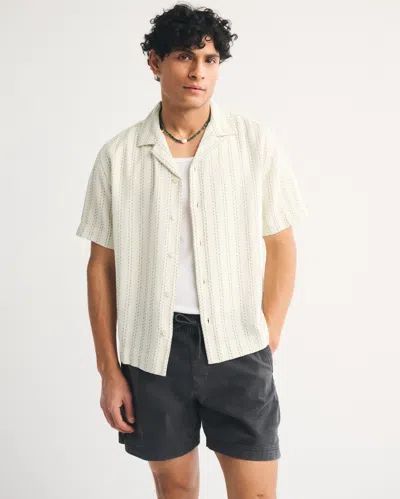 Abercrombie & Fitch A&f Resort Shirt In Sand